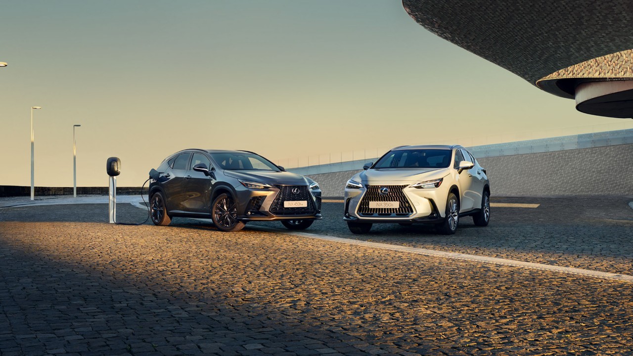 Two parked Lexus NX's
