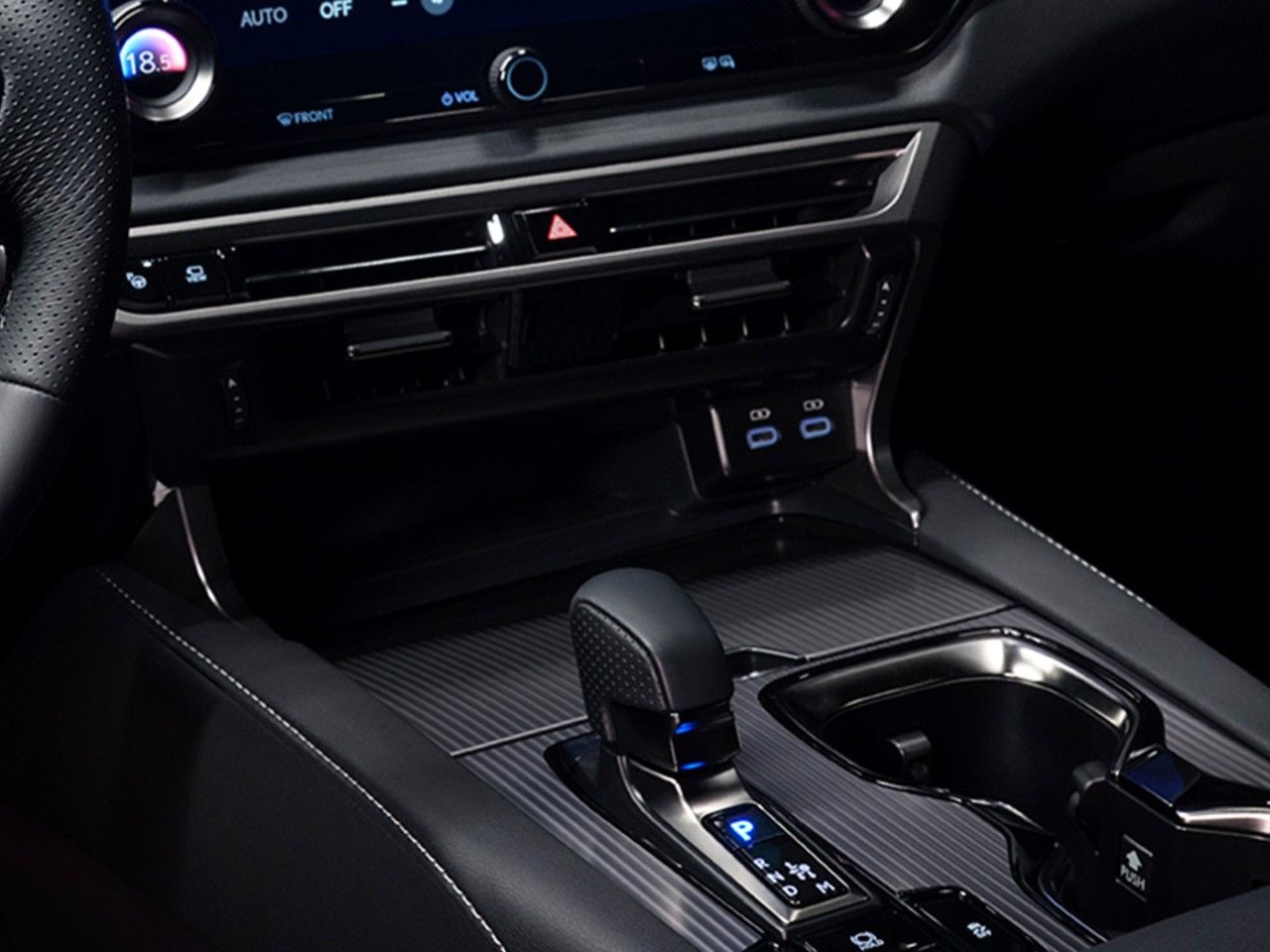 Lexus RX's wireless charging tray and center console